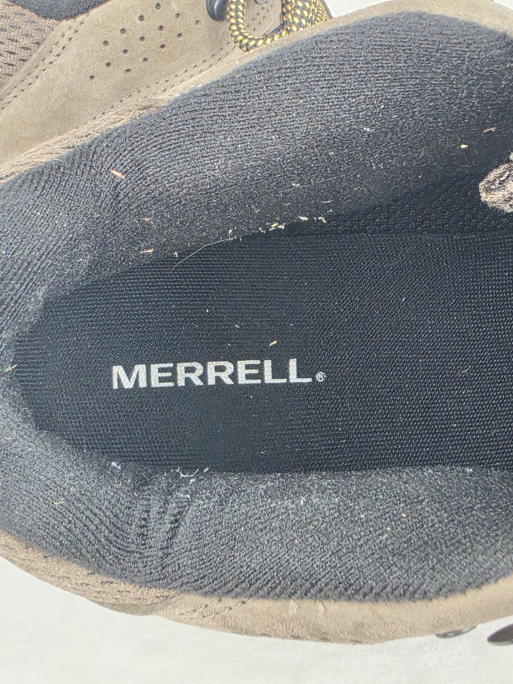 Merrell Moab 2 Mid Waterproof Hiking Boots Mens 10.5 Walnut J035869 - Picture 8 of 9
